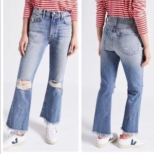 Current/Elliot Wide leg crop jeans